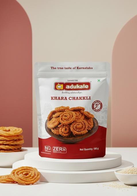 Adukale Khara Chakkli – Traditional Spicy & Crunchy Snack | 180g