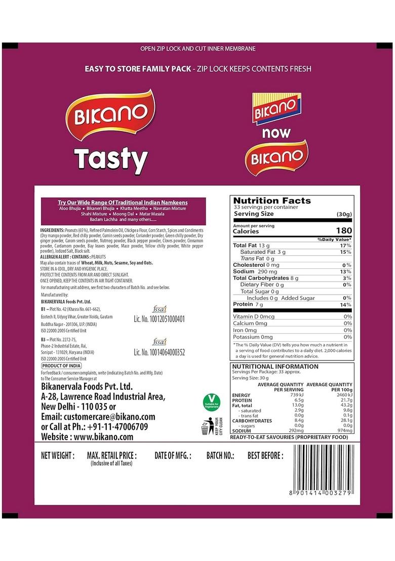 Bikano Tasty, 1Kg And Whole Besan Laddu Special, 400G