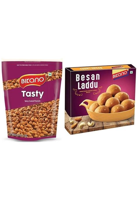 Bikano Tasty, 1Kg And Whole Besan Laddu Special, 400G