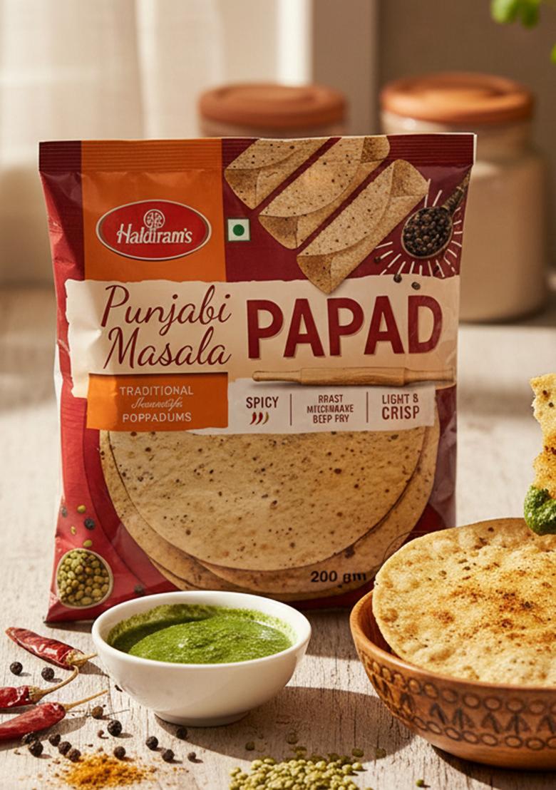 Haldiram'S Delhi Punjabi Masala Papad, 200 gram