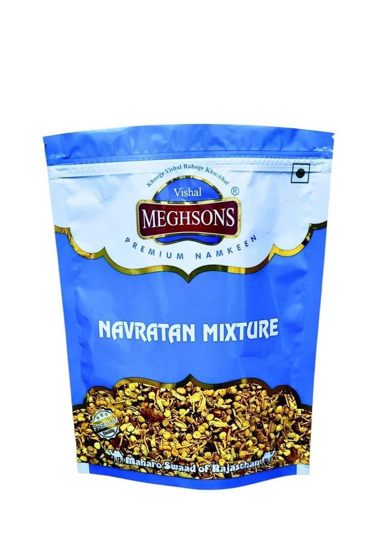Meghsons Navratna Mixture Namkeen | Spicy and Crunchy | Navratan namkeen | 400g