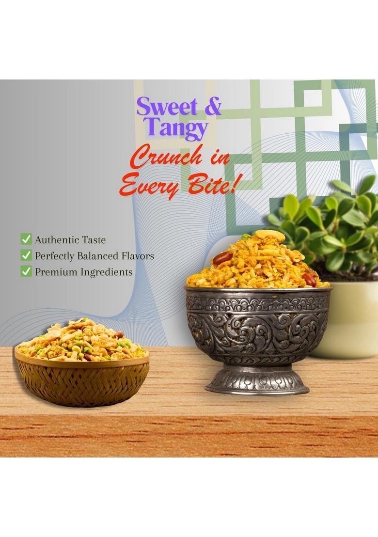 Meghsons Navratna Mixture Namkeen | Spicy and Crunchy | Navratan namkeen | 400g