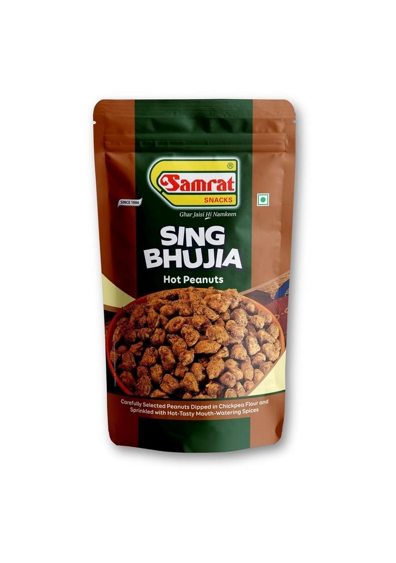 Samrat Sing Bhujia Hot Masala Peanuts Namkeen (1 KG)