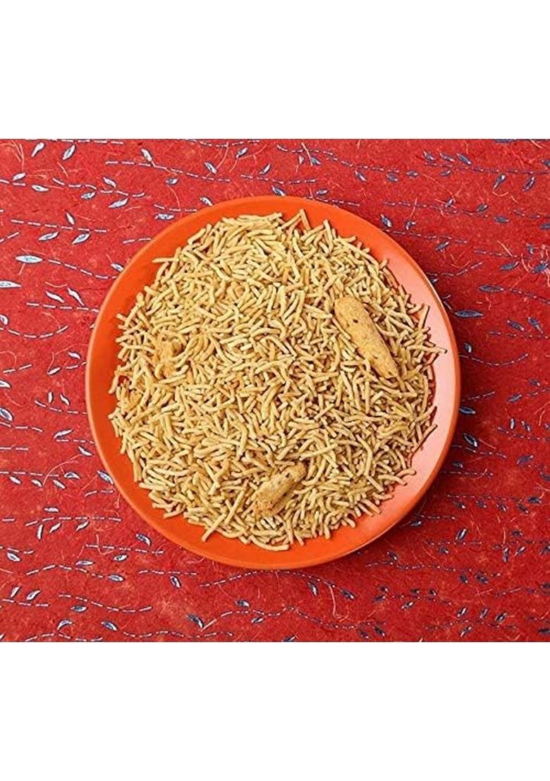 Meghsons Bhujia Plain Namkeen Sev – Authentic Crispy Indian Snack | 1kg