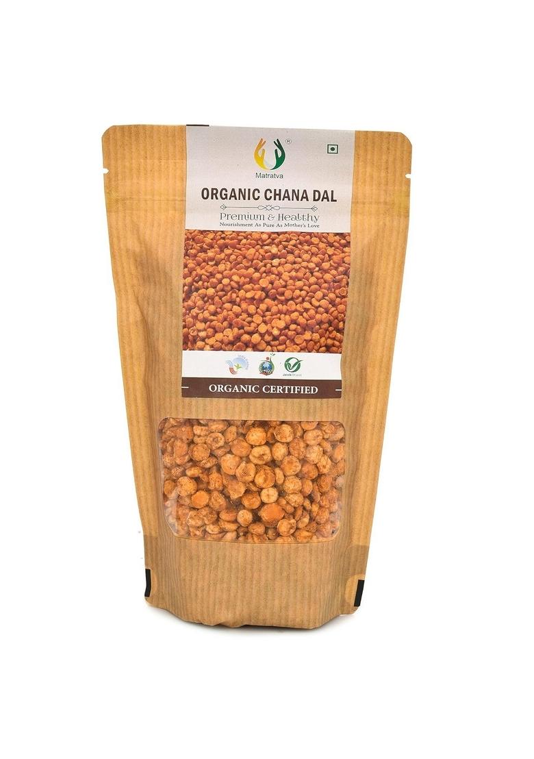 Matratva Organic Chana Dal Namkeen 1 kg – Spicy & Crunchy Healthy Indian Snack | Masala Chana Dal