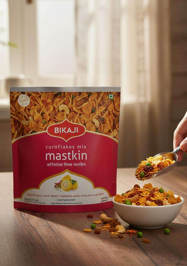 Bikaji Mastkin Cornflakes Mix 350g Pack - Indya