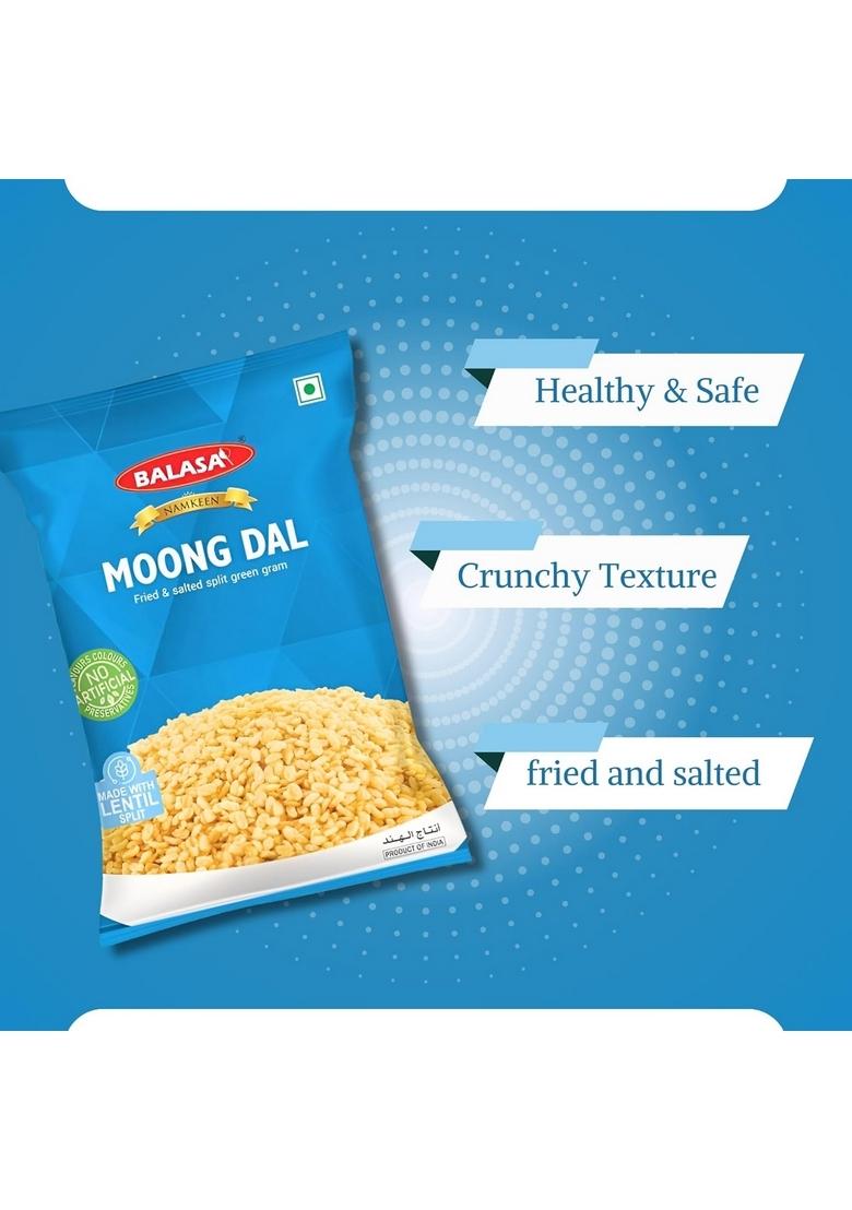 Balasa Moong Dal Namkeen – Crispy Salted Dal Snack | 200g x 3