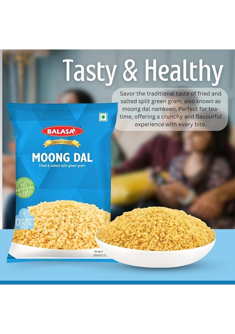 Balasa Moong Dal Namkeen – Crispy Salted Dal Snack | 200g x 3