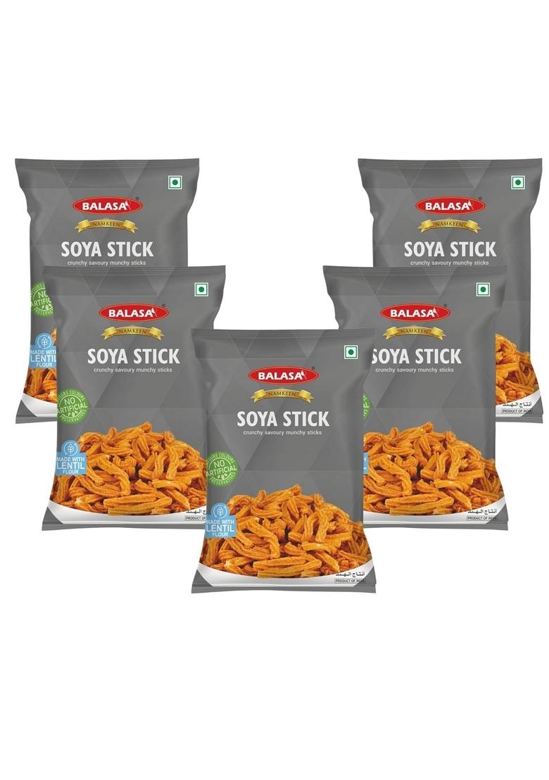 Balasa Soya Stick Namkeen – Crunchy Protein Snack | 1 kg (200g x 5)
