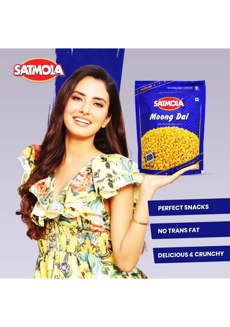 Satmola Moong Dal Namkeen – Crispy Classic Dal Snack | 350gm (Pack of 2)
