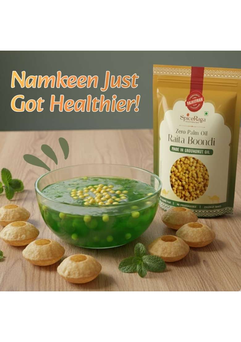 Spiceraga Raita Boondi – Crunchy Healthy Boondi | 800g (160g x 5) - Indya