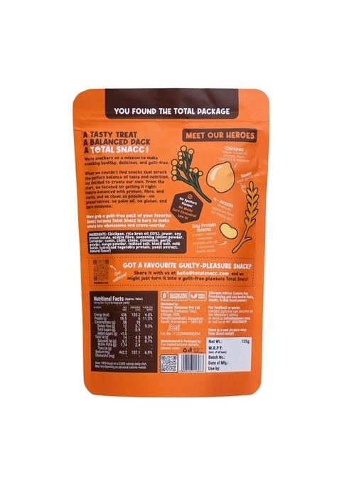 Total Snacc Super Bhujia Indian Masala – Roasted High-Protein Snack | 125g x 2