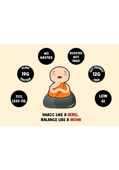 Total Snacc Super Bhujia Indian Masala – Roasted High-Protein Snack | 125g x 2