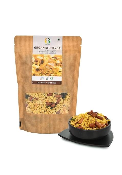 Matratva Organic Chevda Namkeen – Crispy Light Chiwda Snack | 500 gm