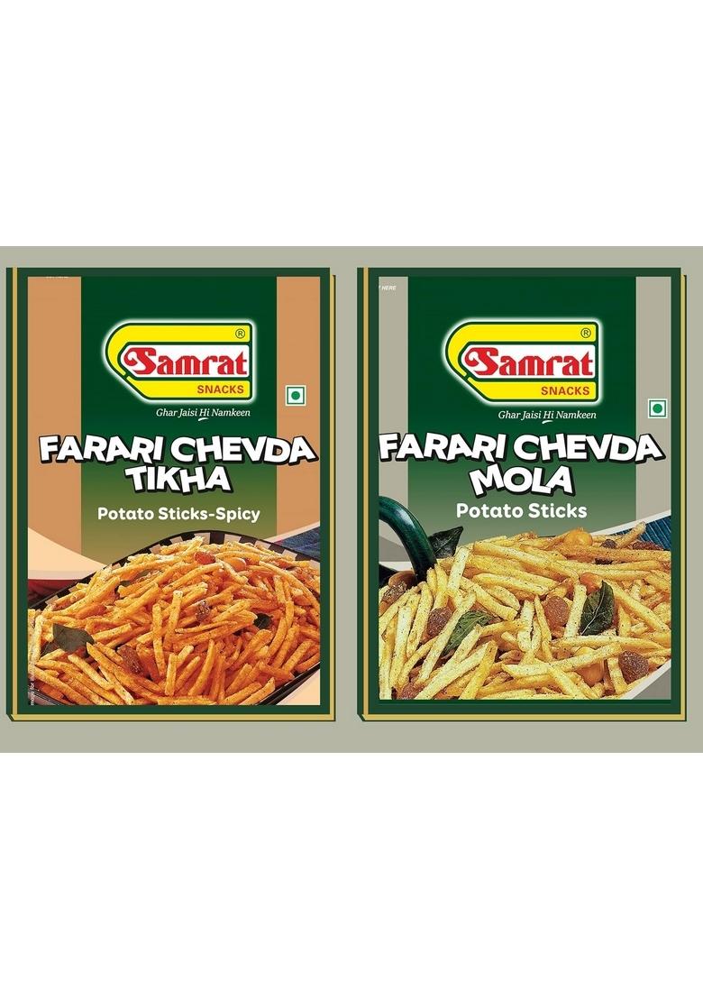 Samrat Assorted Farari Combo – Farari Chevda Mix Pack | 2 x 400g