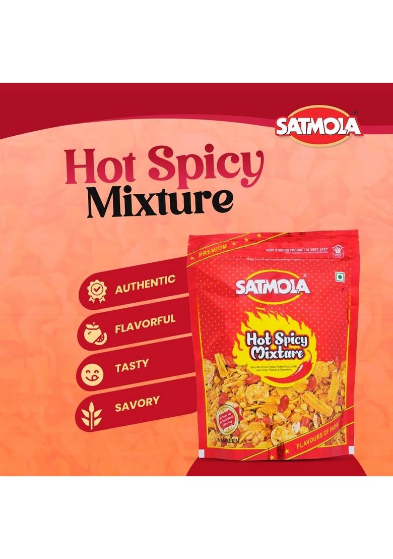 Satmola Paneer Bhujia & Hot Spicy Mixture – Namkeen Combo Pack | 300g + 400g