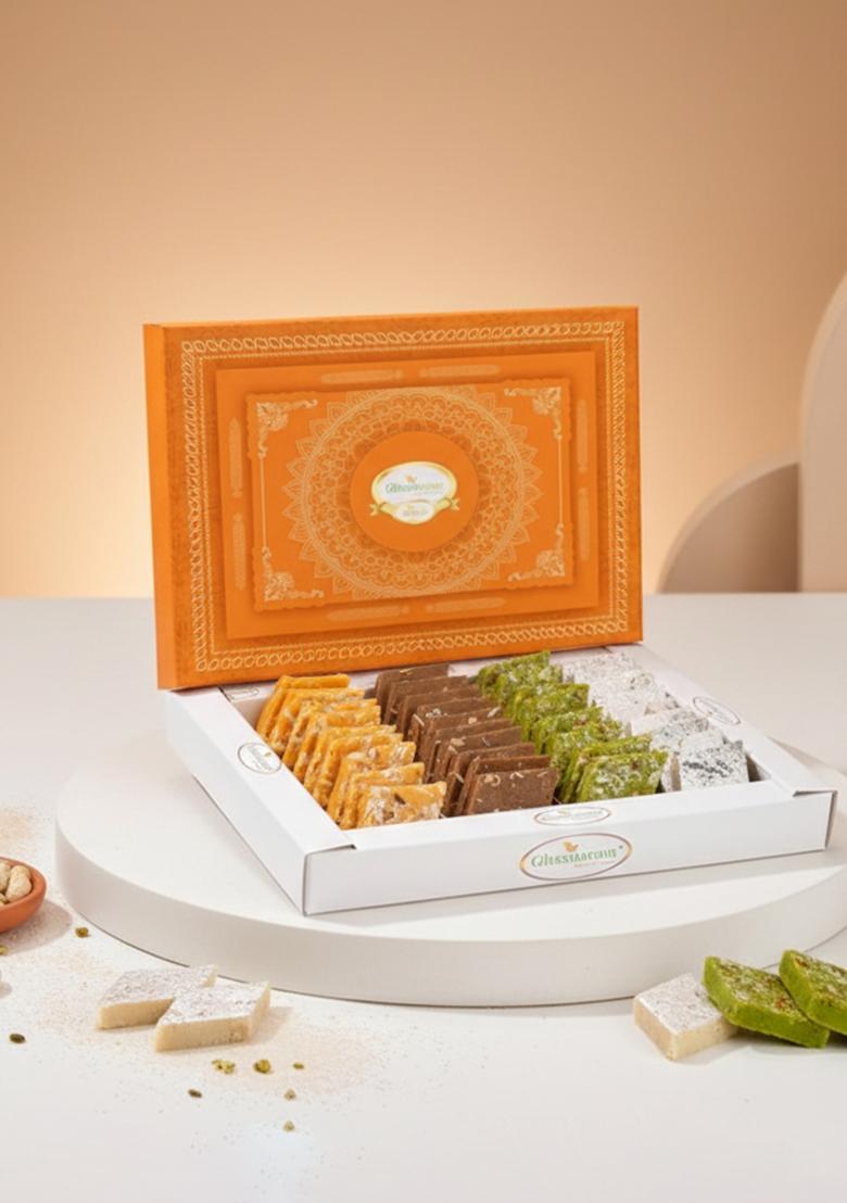 Ghasitaram Sweets- Pure Assorted Kaju Katlis 400 Gms