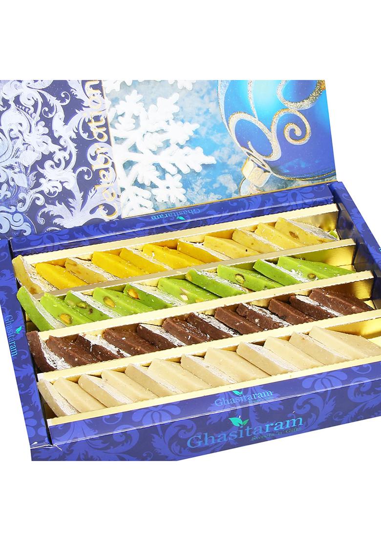 Ghasitaram Sweets- Pure Assorted Kaju Katlis 400 Gms