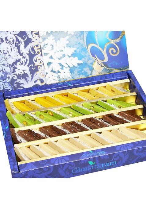 Ghasitaram Sweets- Pure Assorted Kaju Katlis 400 Gms