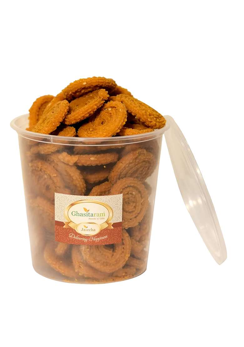 Ghasitaram Namkeen-Moong Chakli 300 Gms - Indya