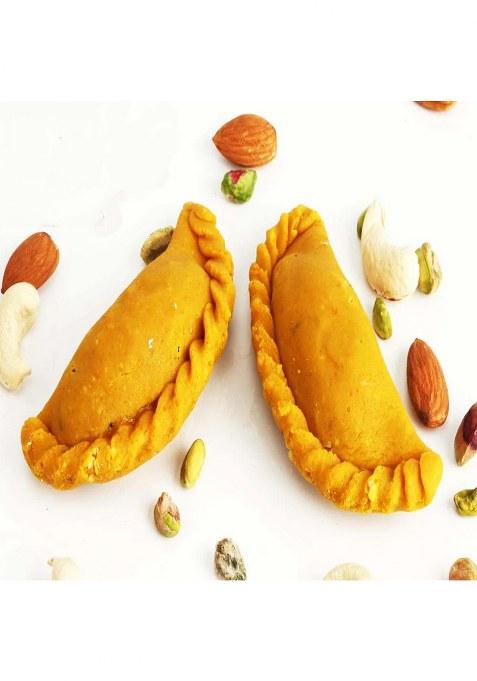 Ghasitaram Holi Sweets| Hampers| Gifts-Mawa Kesar Gujiya 200 Gms