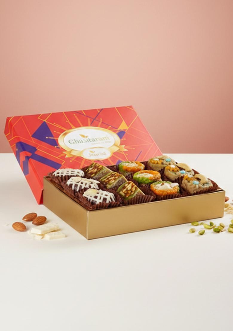 Ghasitaram Exotic Dryfruit Sweets In Premium Box 12Pcs