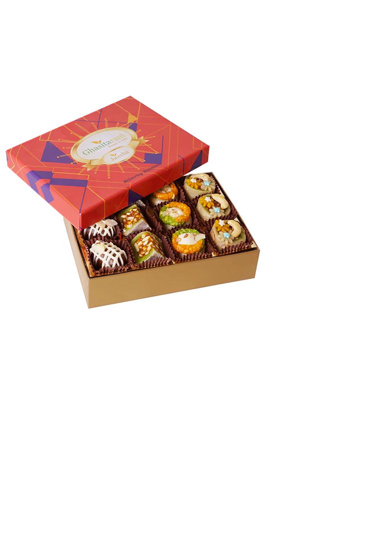Ghasitaram Exotic Dryfruit Sweets In Premium Box 12Pcs