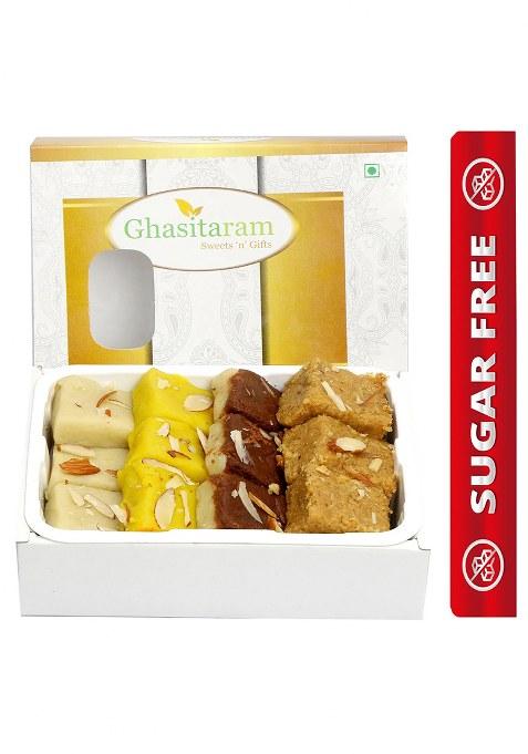 Ghasitaram Sugarfree Assorted Mawa Barfis (200 Gms)