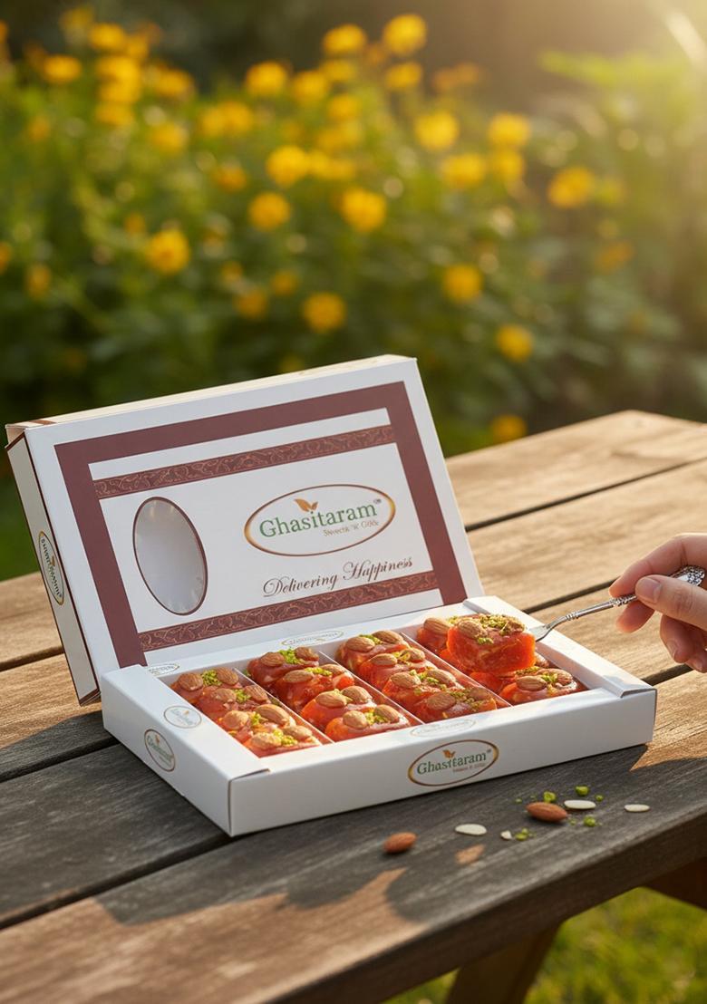 Ghasitaram Best Indian Sweets For Diwali-Diwali Gifts-Karachi Halwa (200 Gms)