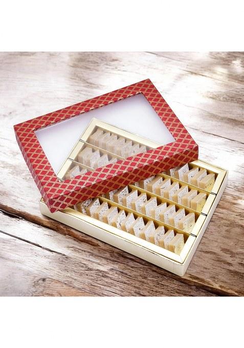 Ghasitaram Red Box Of Mini Kaju Katlis