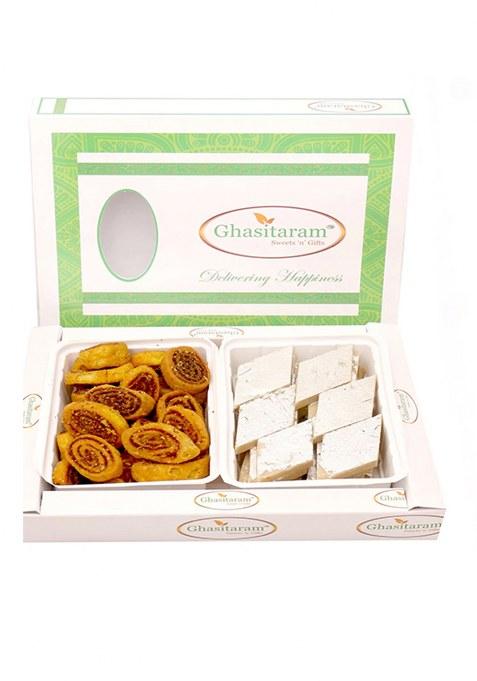 Ghasitaram Hampers- Bhakar Wadi And Kaju Katli Hamper