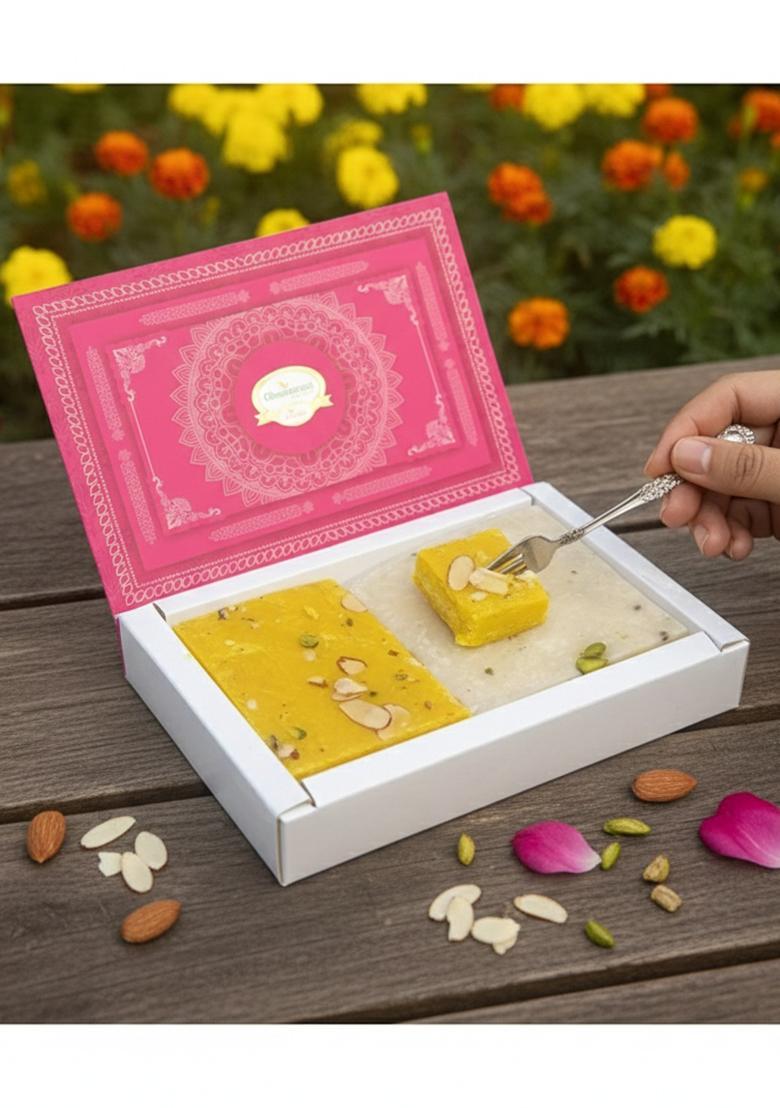 Ghasitaram Best Indian Sweets For Diwali-Diwali Gifts-Ice(Bombay) Halwa (200 Gms)