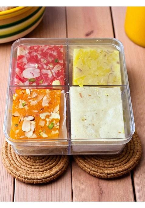 Ghasitaram Assorted Bombay Ice Halwa In Acrylic Box 250Gms