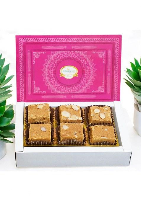 Ghasitaram Sweets-Sugarfree Besan Barfi 200 Gms