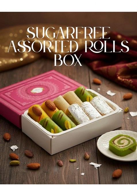 Ghasitaram Sugarfree Assorted Rolls Box 200 Gms