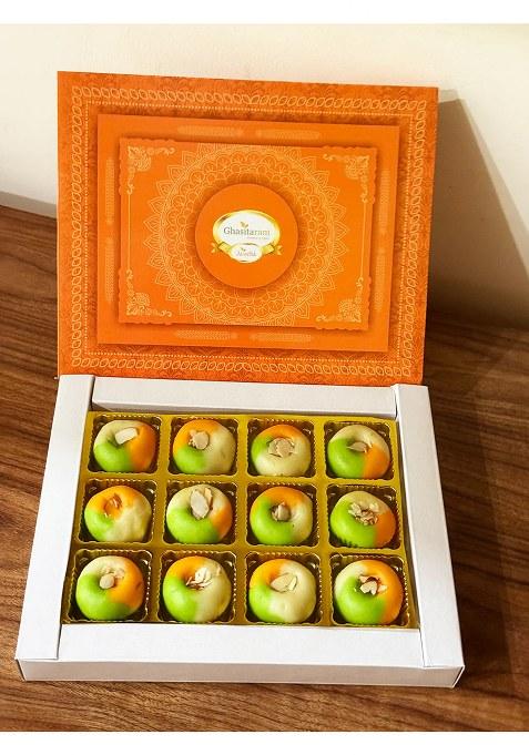 Ghasitaram Tirangi Mawa Peda (12 Pcs )