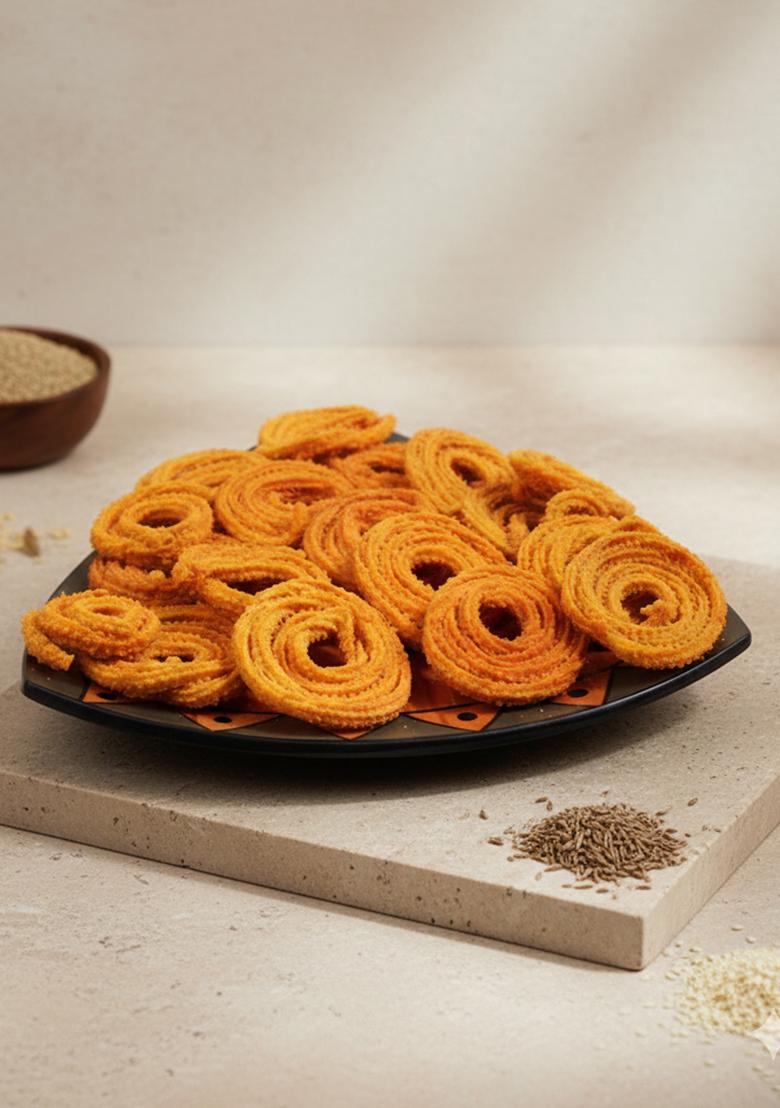 Ghasitaram Holi Sweets| Hampers| Gifts- Tomato Butter Chakli 200 Gms