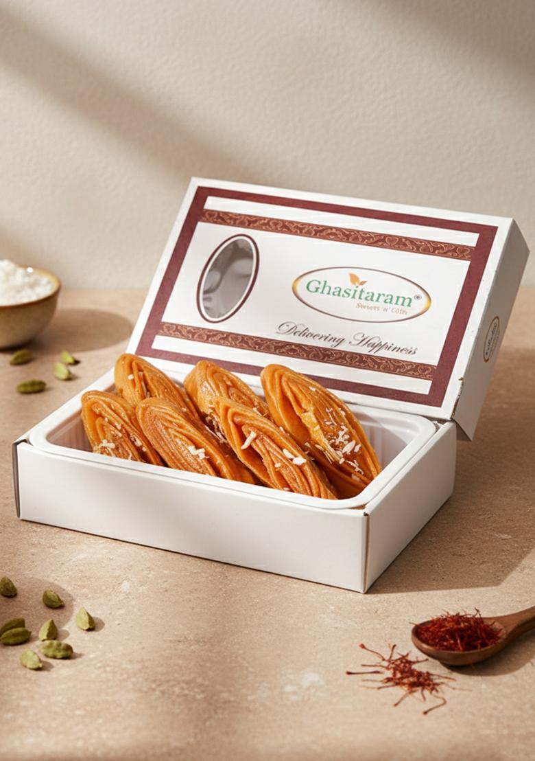 Ghasitaram Holi Sweets| Hampers| Gifts-Khaja 200 Gms