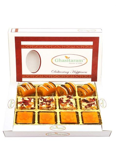 Ghasitaram Assorted Mango Delight Sweets 12 Pcs