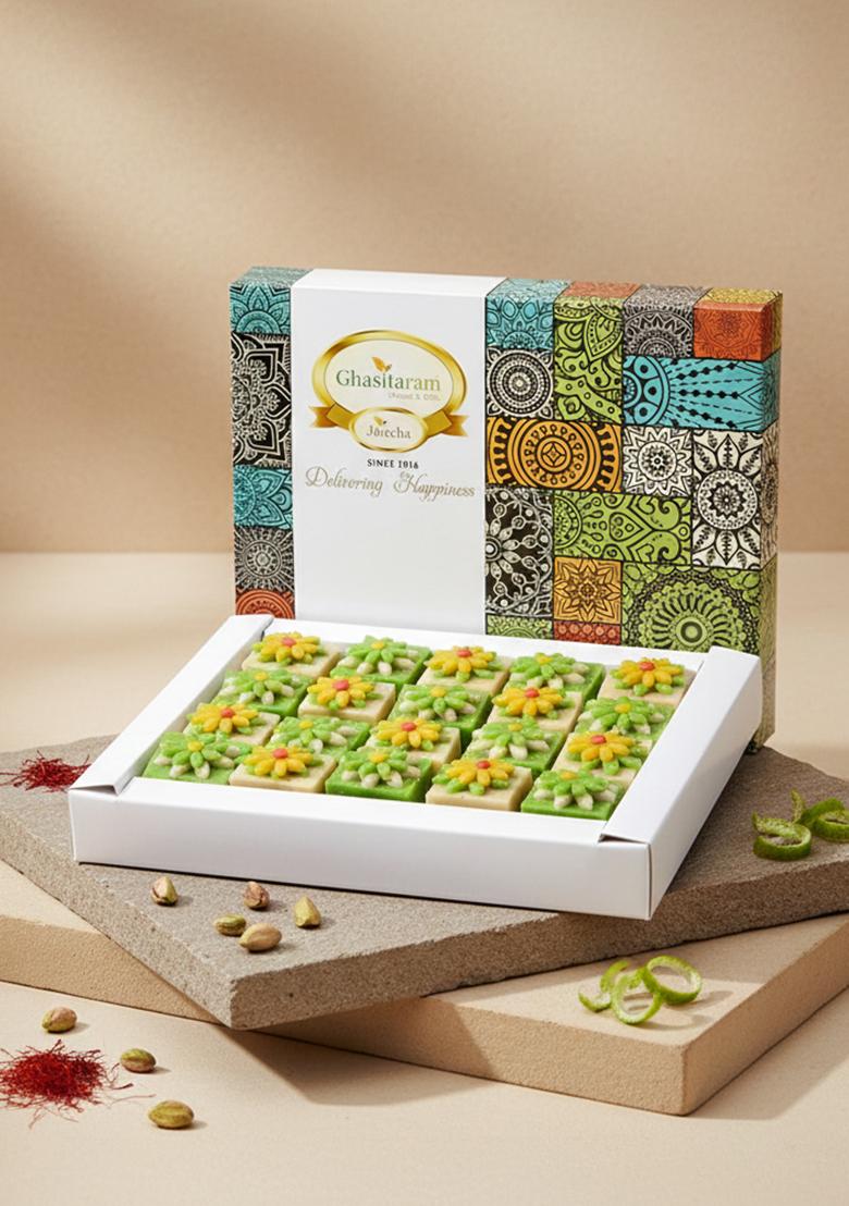 Ghasitaram Designer Dryfruit Sweets Box