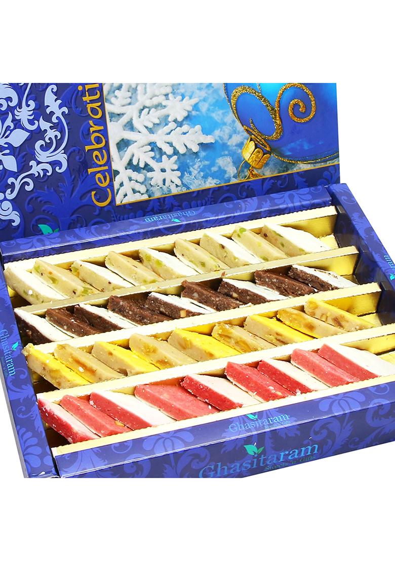 Ghasitaram Sweets- Assorted Irish Kaju Katlis 400 Gms