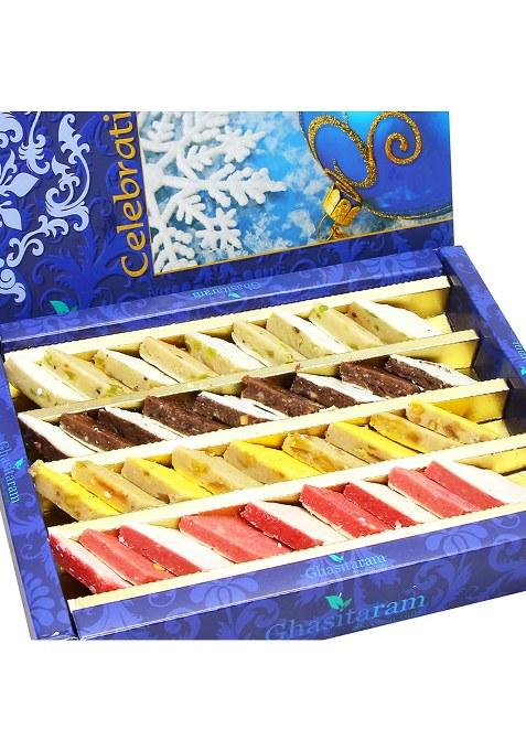 Ghasitaram Sweets- Assorted Irish Kaju Katlis 400 Gms