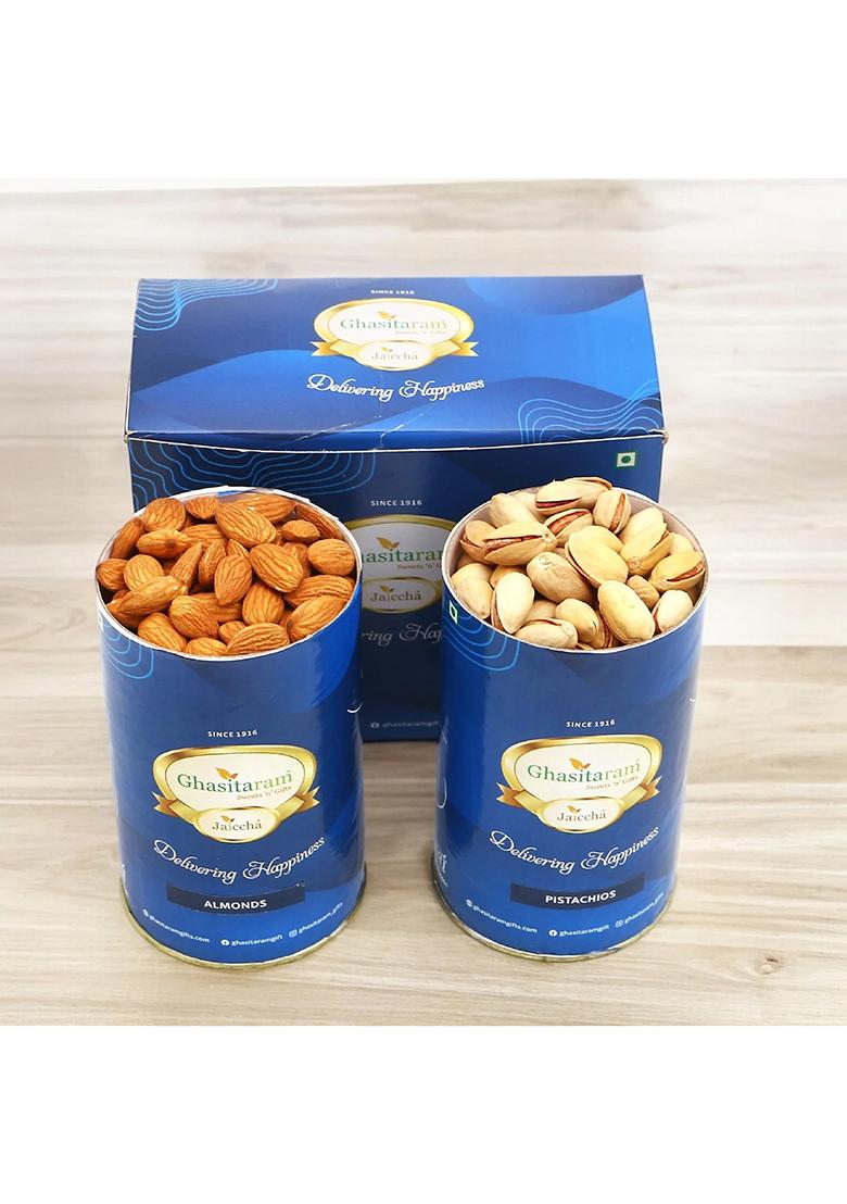 Ghasitaram Cashew And Almond Cans