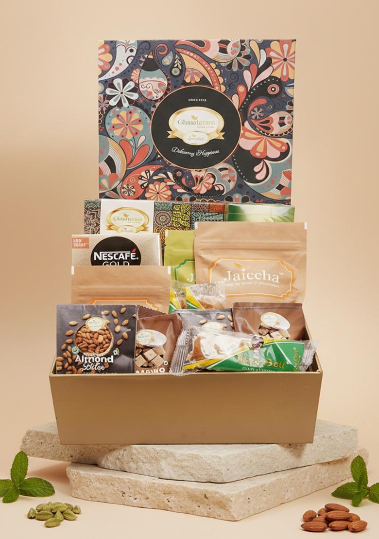 Ghasitaram Big Hamper Box Of Assorted Goodies With Kaju Katli