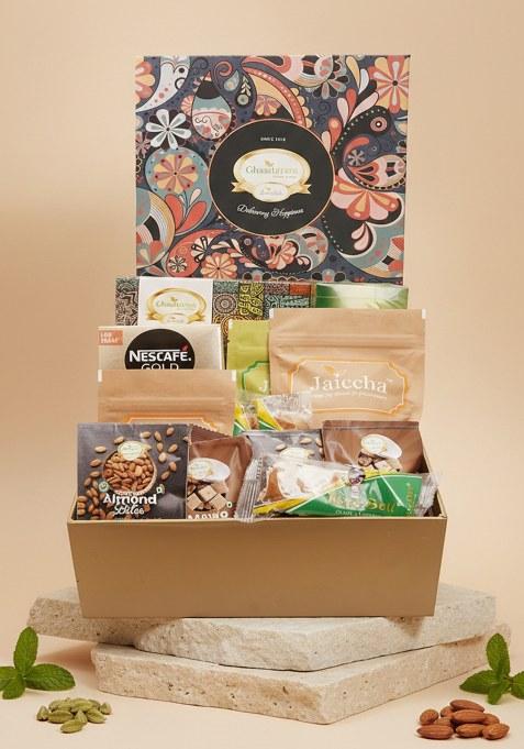 Ghasitaram Big Hamper Box Of Assorted Goodies With Kaju Katli