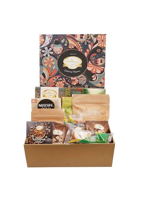 Ghasitaram Big Hamper Box Of Assorted Goodies With Kaju Katli