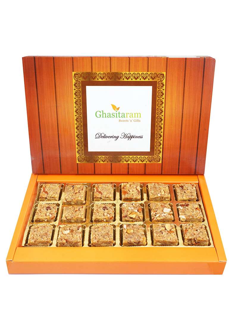 Ghasitaram Gifts Sugarfree Healthy Energy Cereal/ Seeds Khajoor Bites - Indya