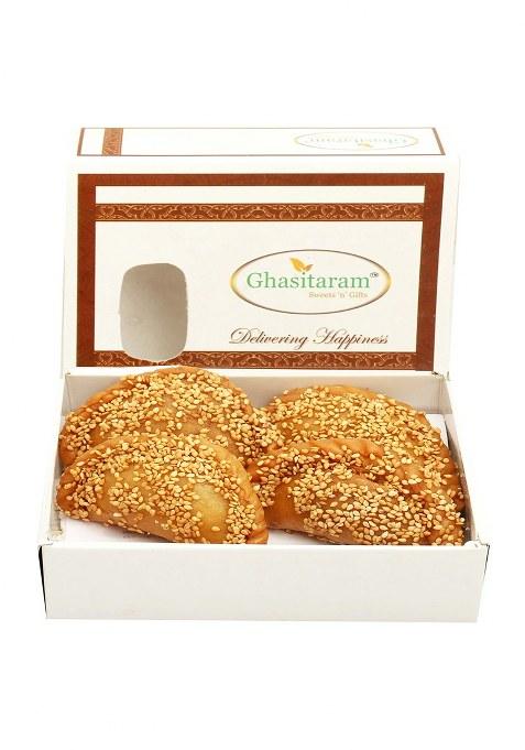 Ghasitaram Roasted Til/ Sesame Gujiya 200 Gms