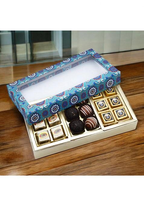 Ghasitaram 3 Part Printed Box Of Bites And Exotic Sweets