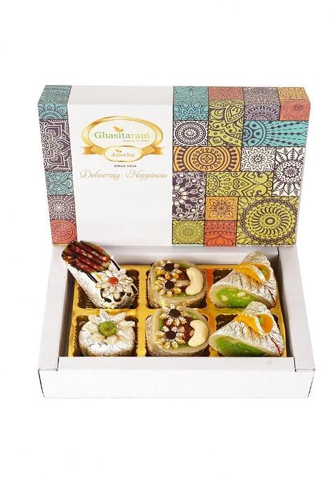 Ghasitaram Best Indian Sweets For Diwali-Diwali Gifts-Exotic Dryfruit 6 Pcs